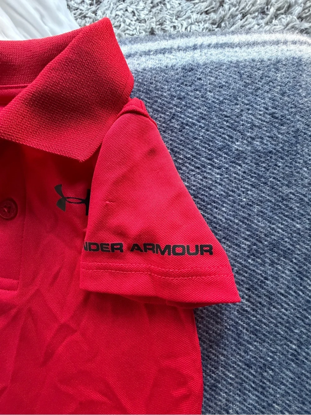 Under Armour Red Polo-Style Onesie for Kids 9-12 months